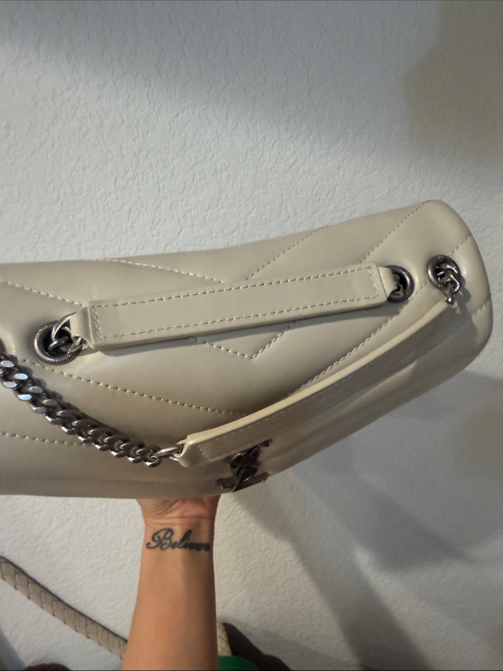 Saint Laurent Lou Lou purse. Off white - Picture 4 of 6